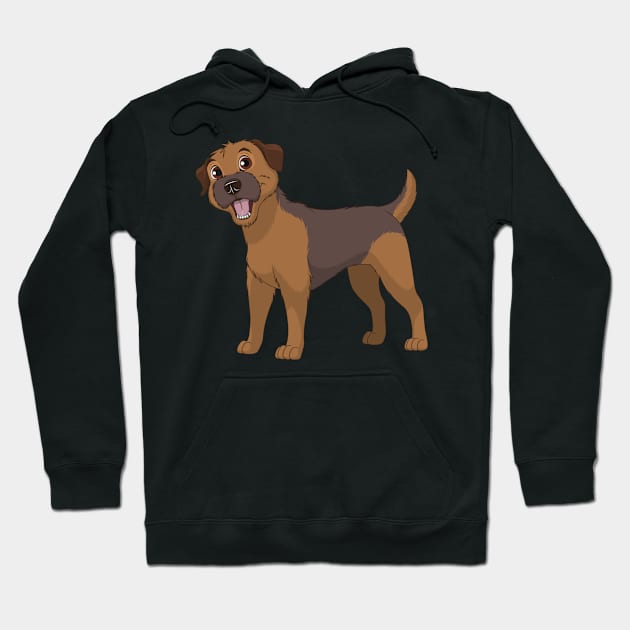 Border Terrier - Gift For Border Terrier Owner  Lover Hoodie by HarrietsDogGifts